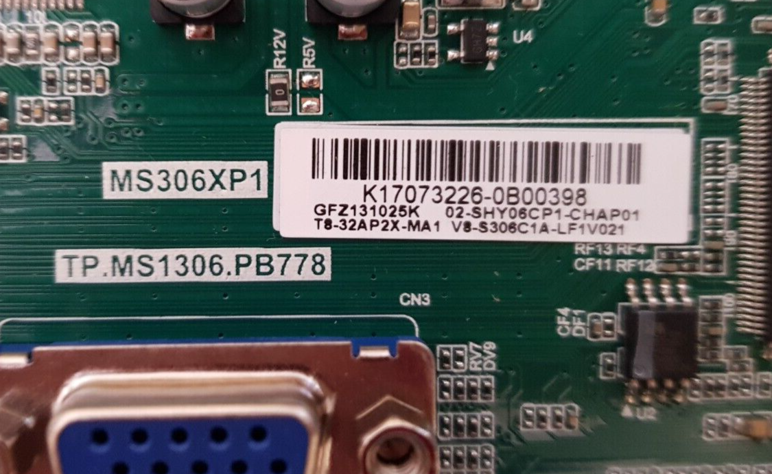 GENUINE TCL 32D2900 MAIN BOARD MS306XP1 TP.MS1306.PB778
