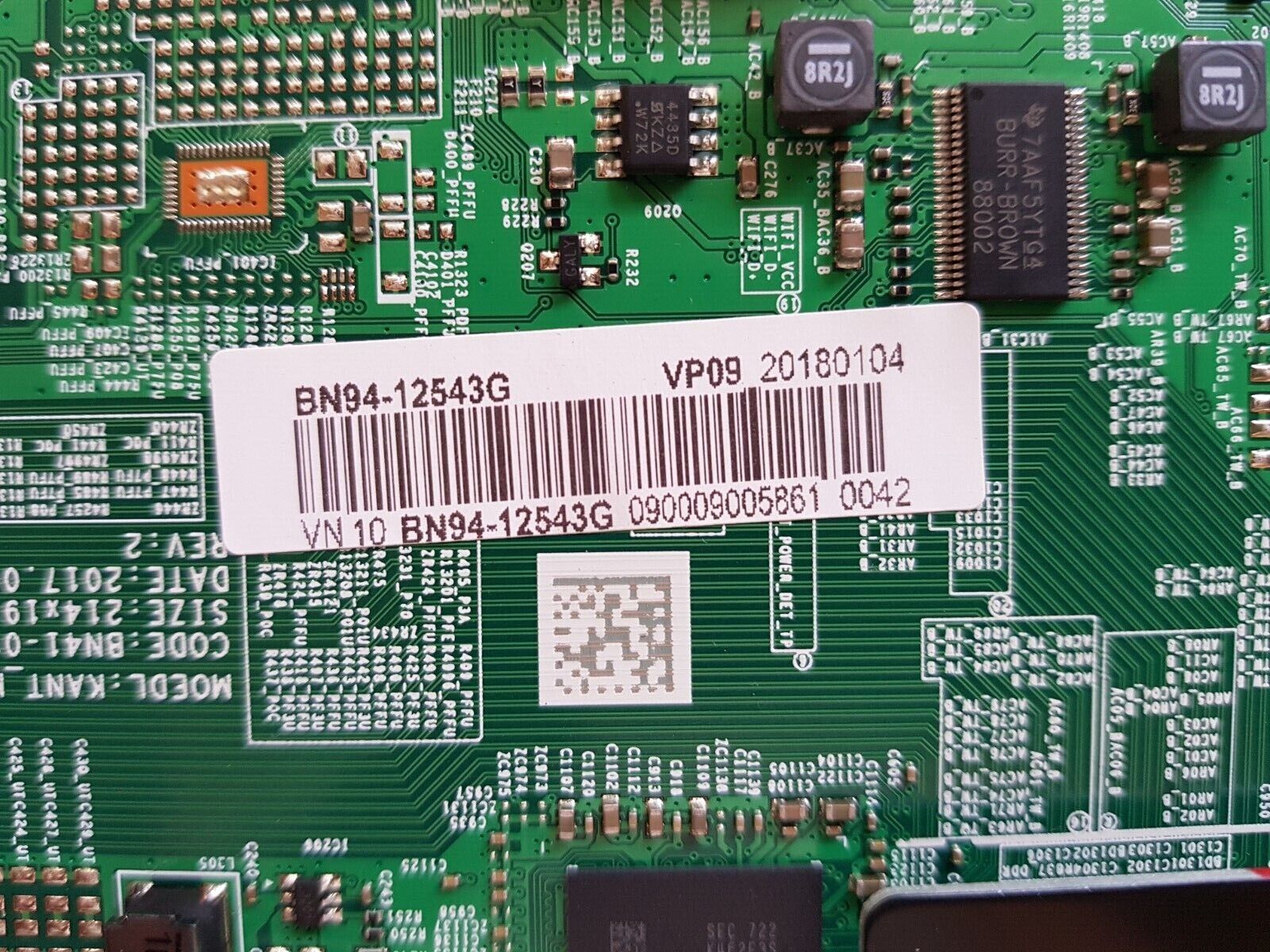GENUINE SAMSUNG UA75MU7000 (VER FA01) MAIN BOARD BN94-12543G BN94-11976G