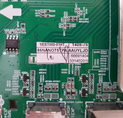 GENUINE LG 85NANO75TPA .AAUYLJD MAIN BOARD 66691404 EAX69462005 1.0
