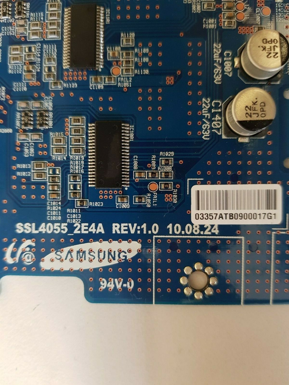 GENUINE SONY KDL 46HX820 LED DRIVER BOARD LJ97-03357A  SSL4055_2E4A REV 1.0