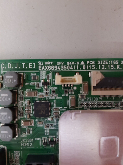 GENUINE LG 49UH610T -TB.BAUFLJD MAIN BOARD EAX66943504 1.0 63782701 83163001