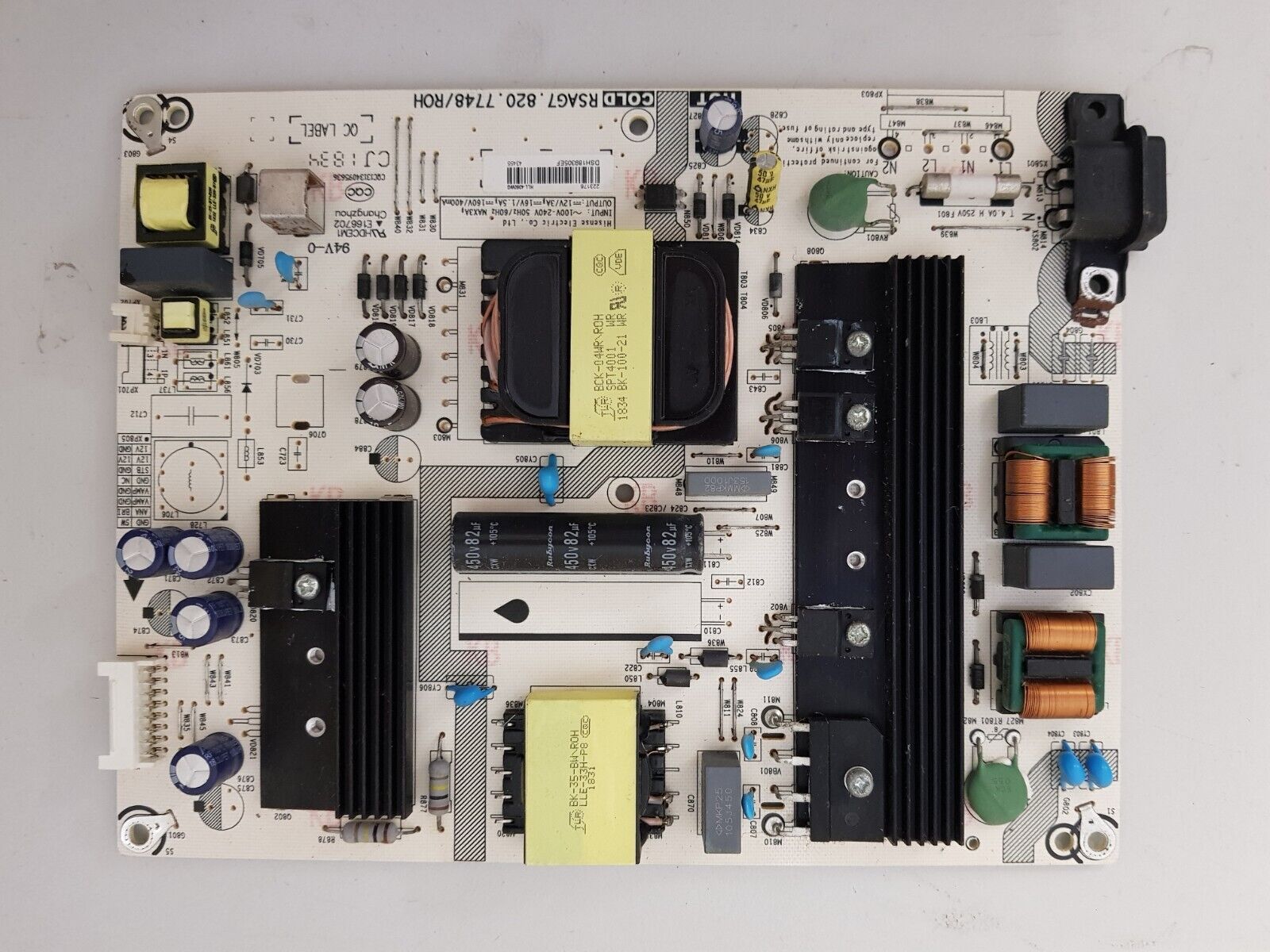 GENUINE HISENSE 43P6 POWER SUPPLY BOARD RSAG7.820.7748 HLL-4360WG