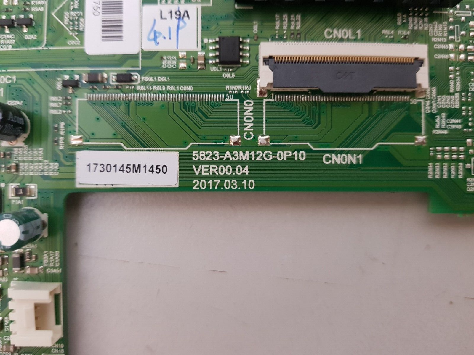 GENUINE TOSHIBA 40L3750A MAIN BOARD 1730145M 5823-A3M12G-0P10