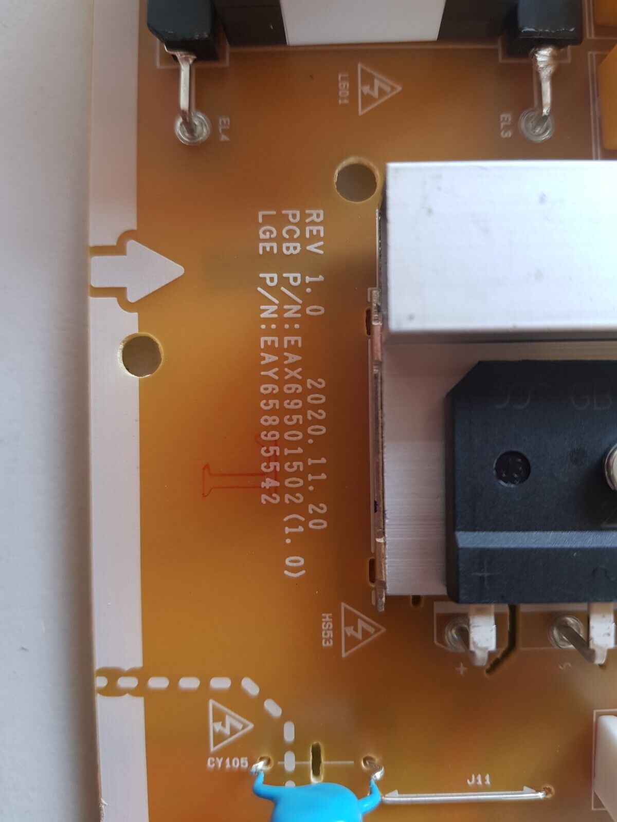 GENUINE LG 75UR640S0TD POWER SUPPLY BOARD EAX69501502 (1.0) EAY65895542