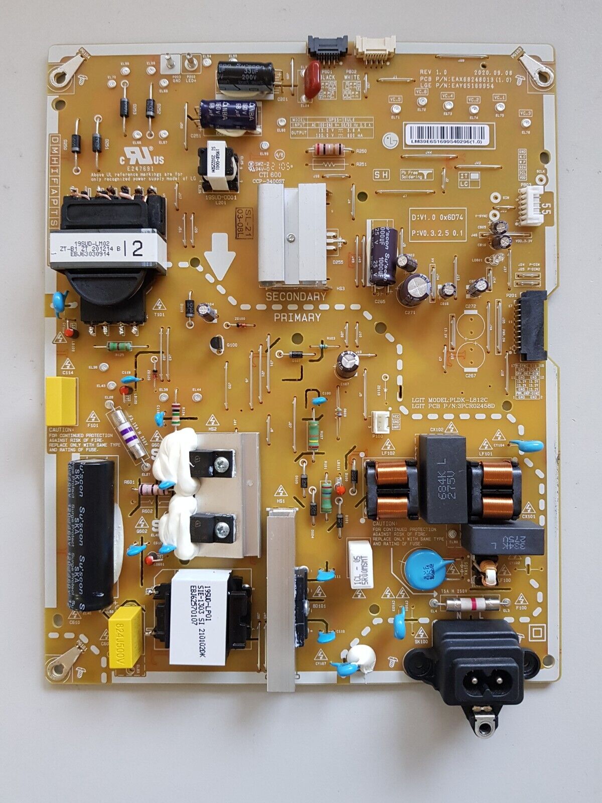 GENUINE LG 55NANO86TNA POWER SUPPLY BOARD EAX68248013 (1.0) EAY65169954