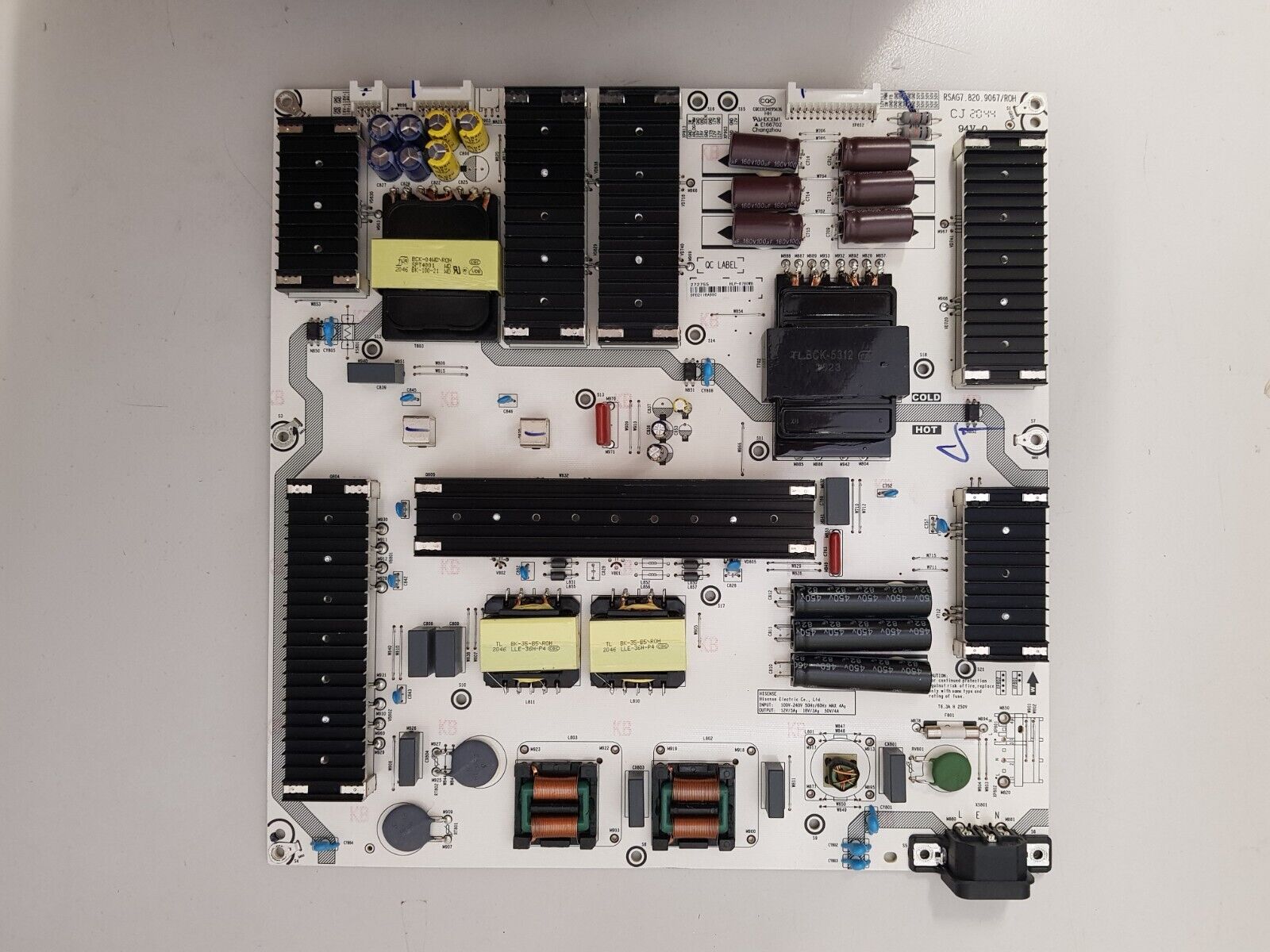 GENUINE HISENSE 65SX POWER SUPPLY BOARD RSAG7.820.9067 HLP-6790WB