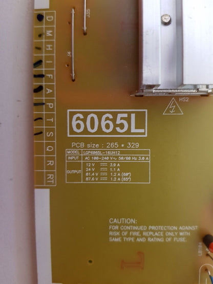 GENUINE LG 60UH850T POWER SUPPLY BOARD EAY64269111 OPVP-0305 6065L