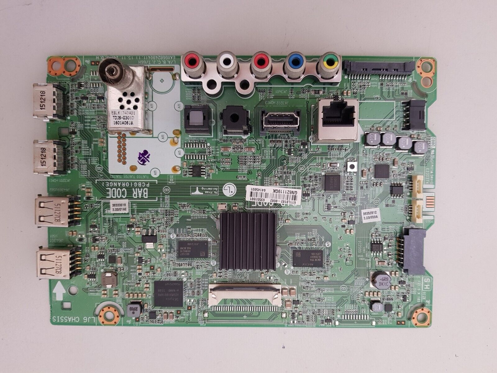 GENUINE LG 43LH600T MAIN BOARD 63551801 64145001 EAX66824804 (1.1)