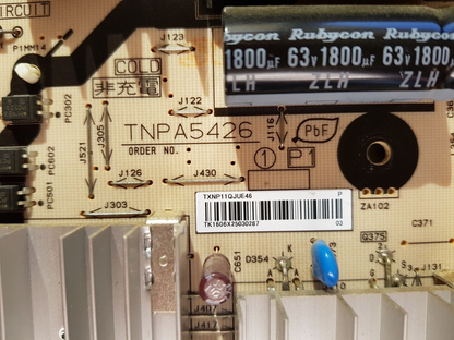 GENUINE PANASONIC THP50ST30A 50GT30A 50VT30A POWER SUPPLY BOARD TNPA5426 (1)[P2]
