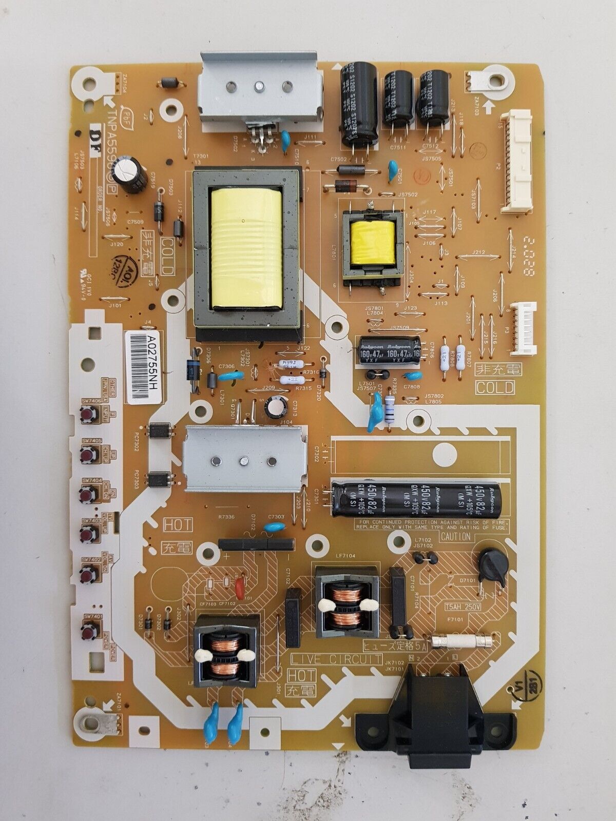 GENUINE PANASONIC TC-L32X5 POWER SUPPLY BOARD TNPA5596 (3)[P]