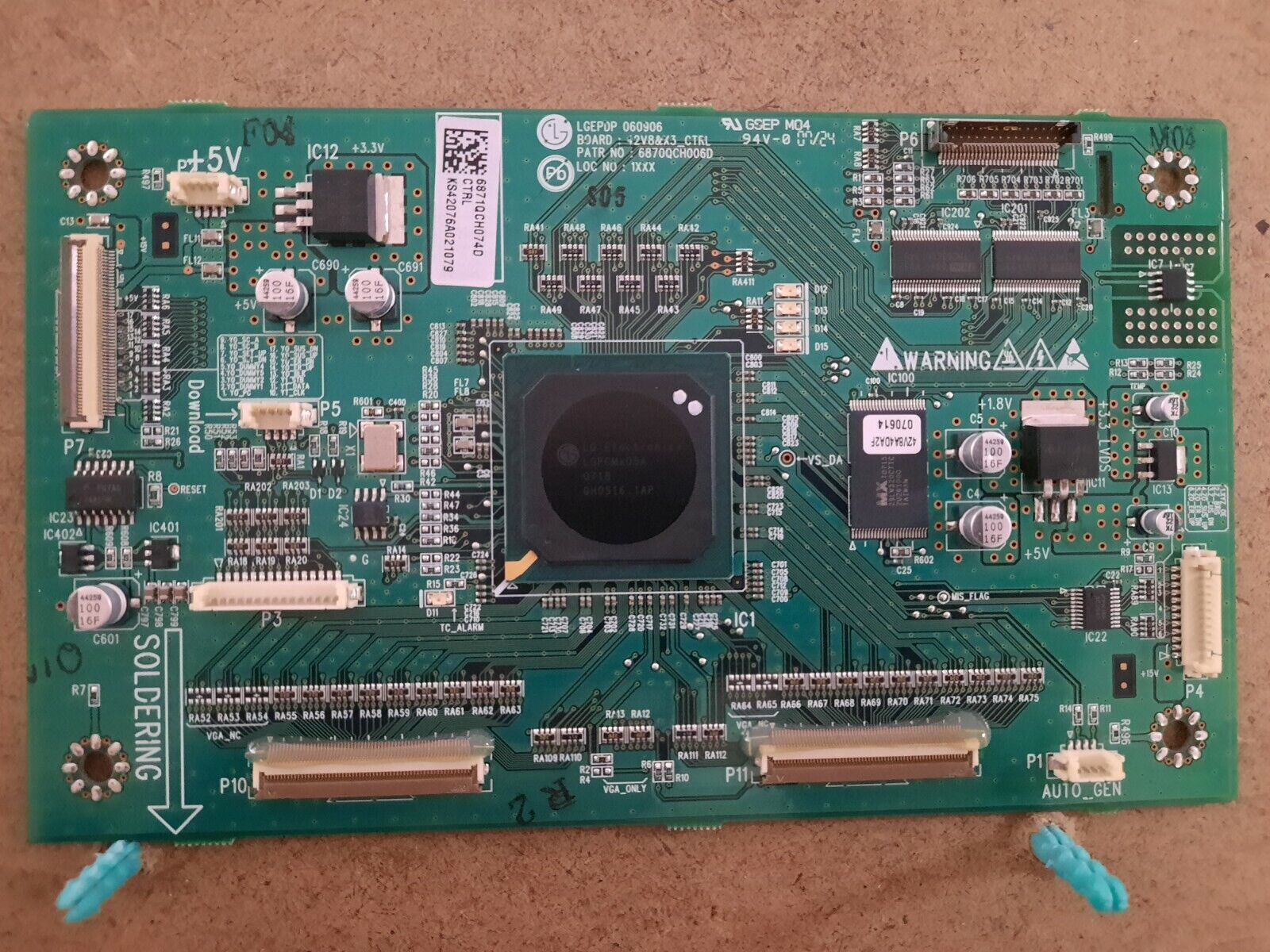 GENUINE LG 42PC1DV LOGIC Main Board - 6871QCH074A 6871QCH074D