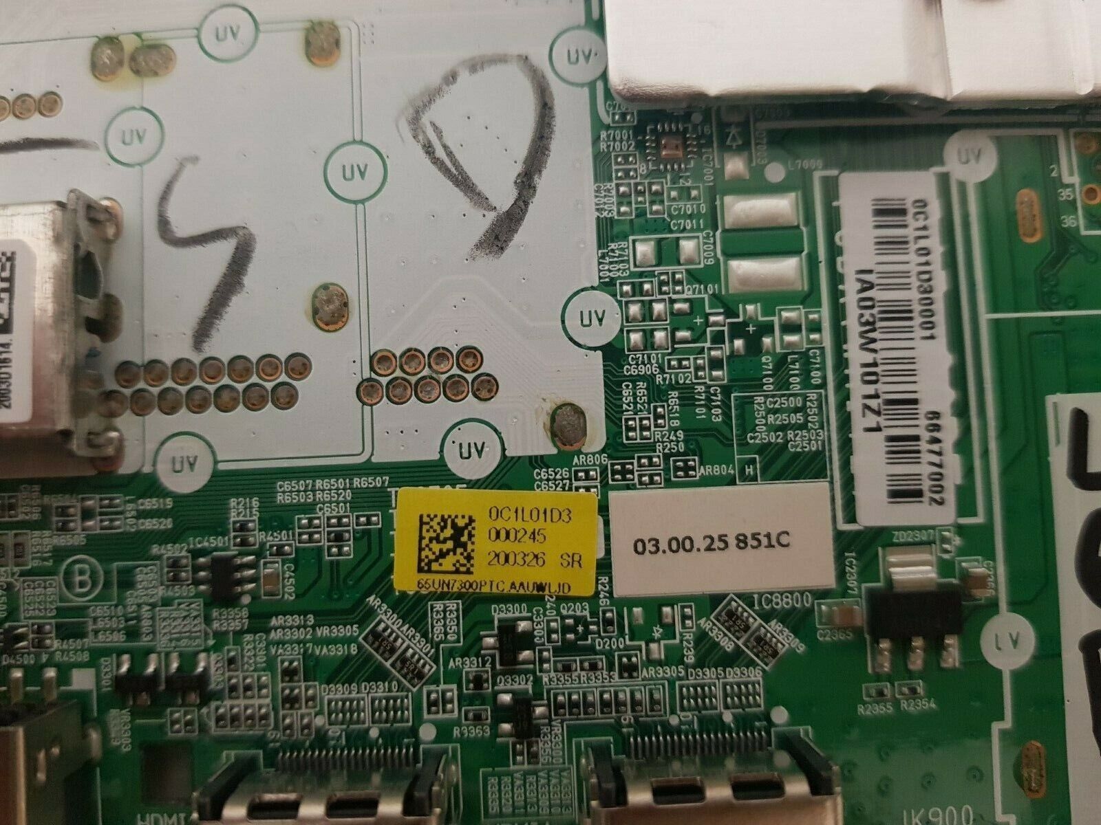 GENUINE LG 65UN7300 PTC.AAUFLJD MAIN BOARD EBT66477002 EAX69083603