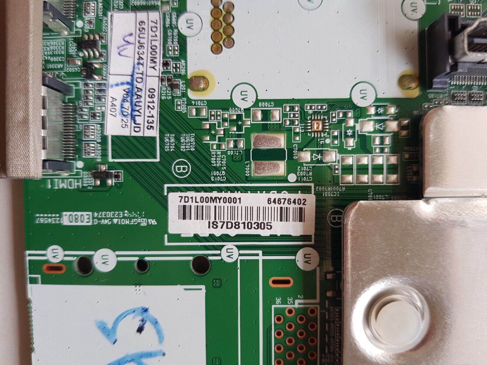 GENUINE LG 65UJ634T MAIN BOARD 64676402 EAX67166104 (1.0)