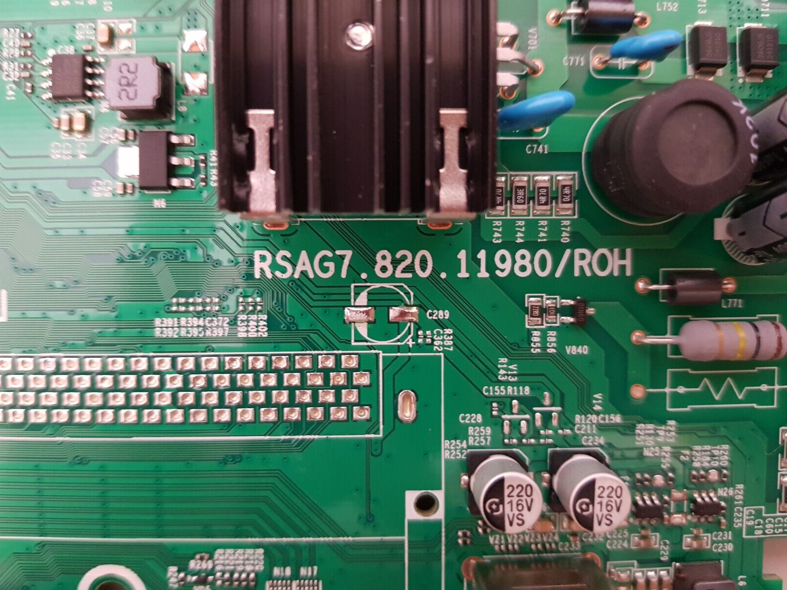 GENUINE TOSHIBA 50C350MP MAIN BOARD RSAG7.820.11980 50C350LP 324999 318003
