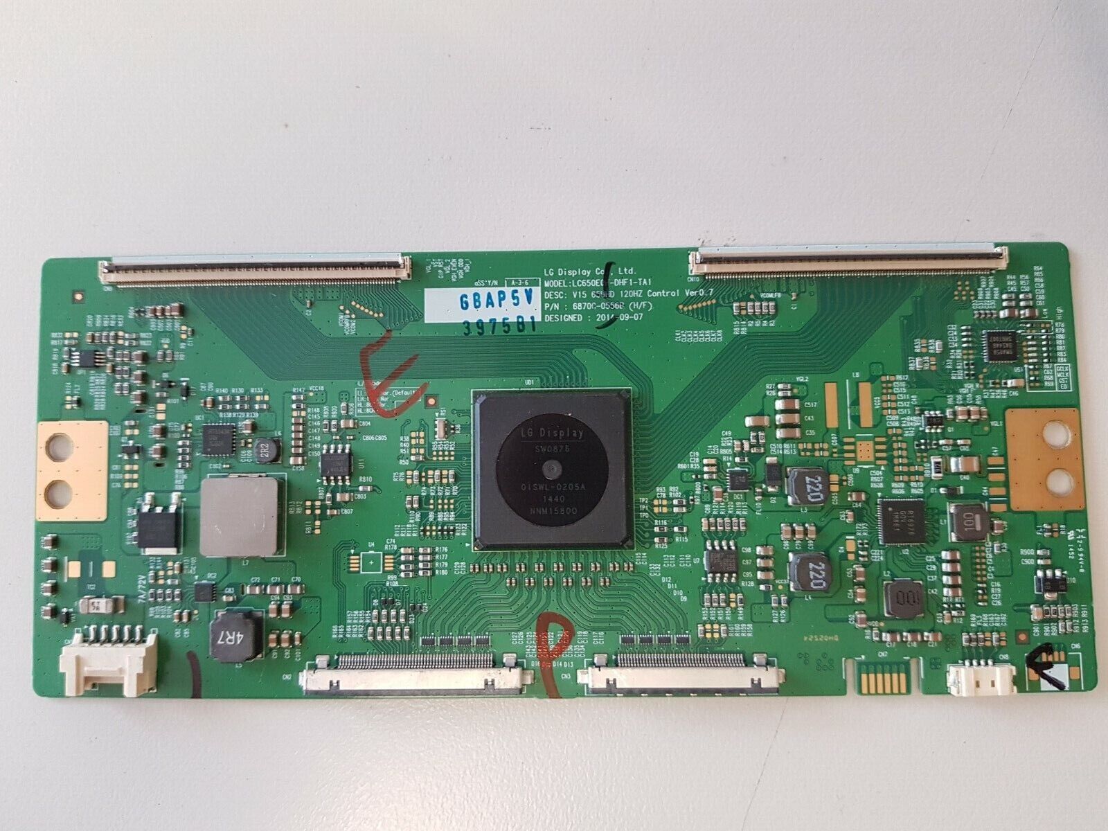 GENUINE LG DISPLAY SW0876 T-Con Board 6870C-0556B 6871L-4171B V15 65 UHD VER 0.7