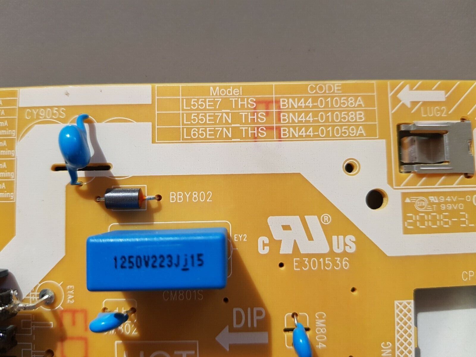 GENUINE SAMSUNG QA55Q60TAW POWER SUPPLY BOARD BN44-01058A L55E7_THS