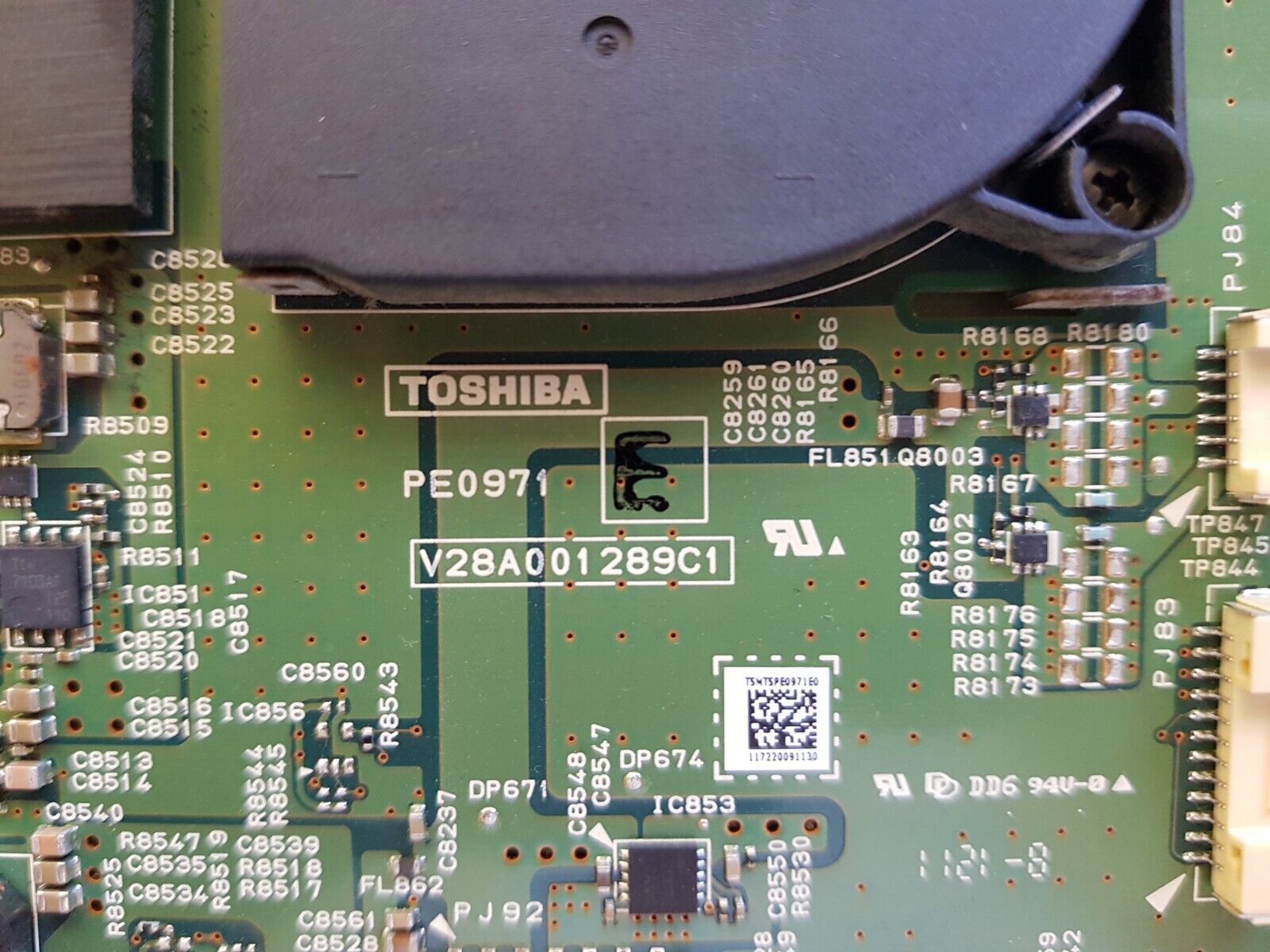 GENUINE TOSHIBA 55L800A T-CON BOARD 54T06-C01 T546HF02 PE0971 V28A001289C1