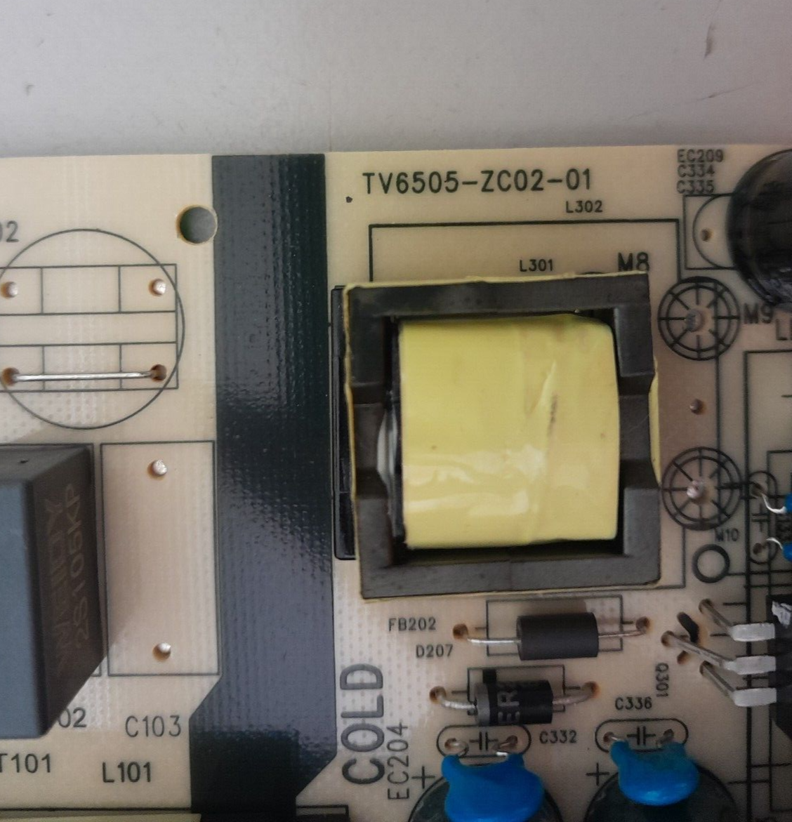 GENUINE HITACHI 55QLEDSM20 POWER SUPPLY BOARD TV6505-ZC02-01