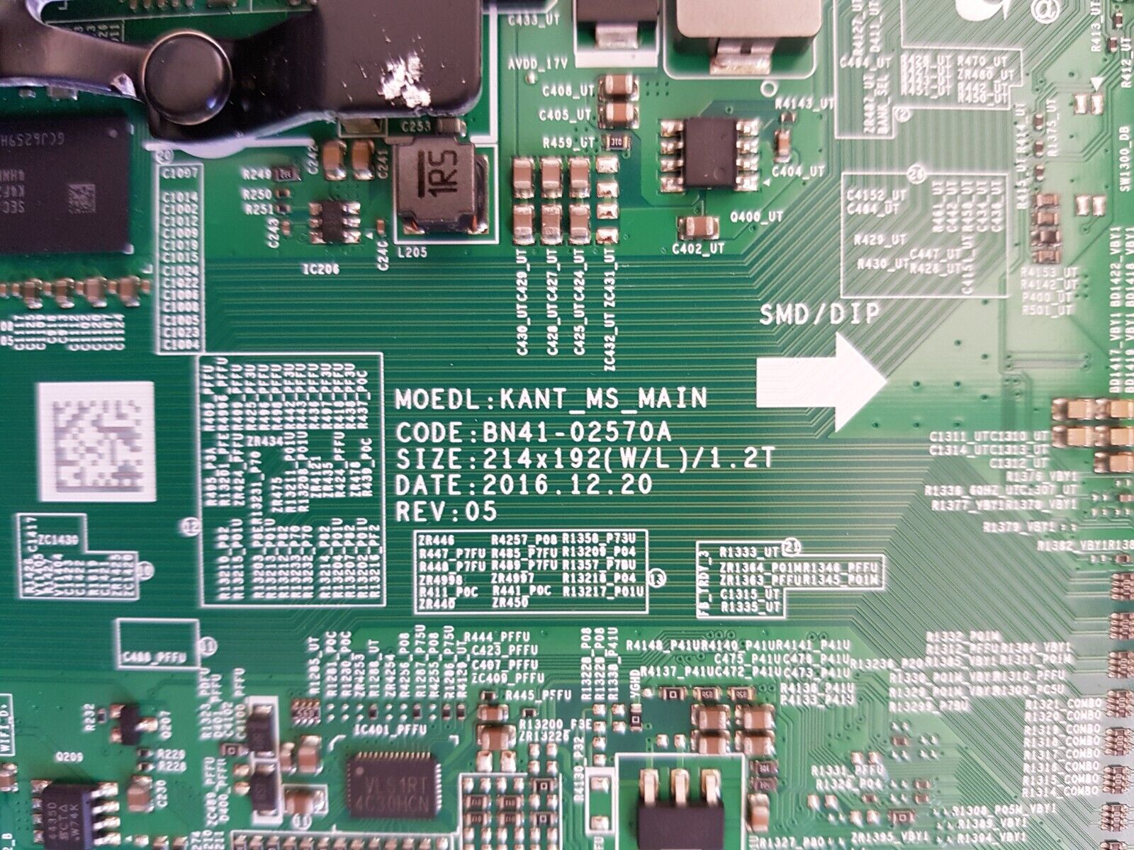 GENUINE SAMSUNG UA65MU7000 (VER AA02) MAIN BOARD BN94-11975H BN94-12542H
