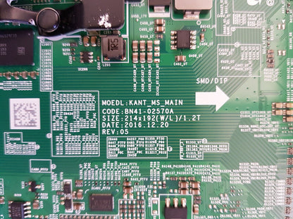 GENUINE SAMSUNG UA65MU7000 (VER AA02) MAIN BOARD BN94-11975H BN94-12542H