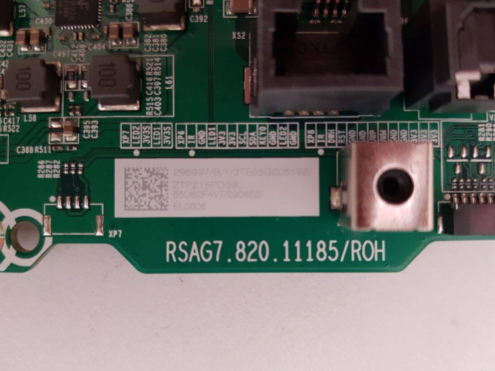 GENUINE HISENSE 65U8G MAIN BOARD RSAG7.820.11185 65U62FAVT 290852 296997