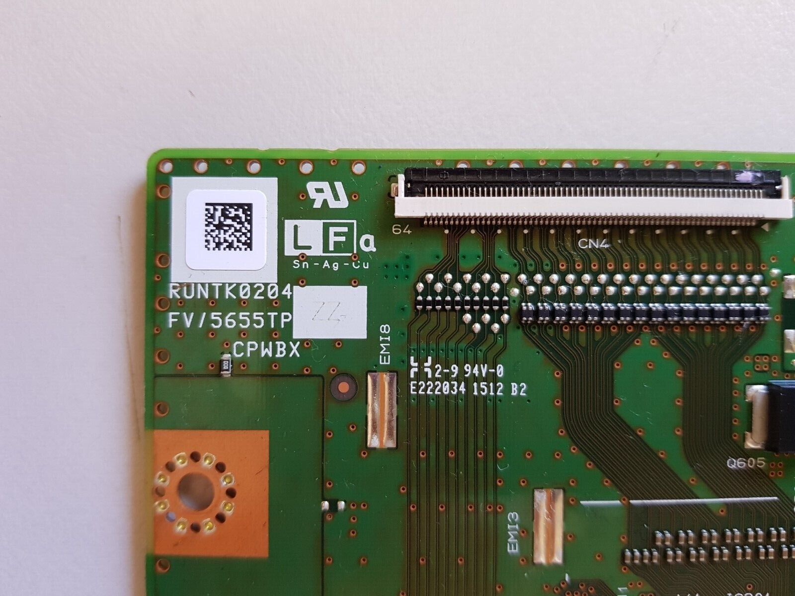 GENUINE LG 70UH635T T-CON BOARD RUNTK0204FV CPWBX 5655TPZZ 