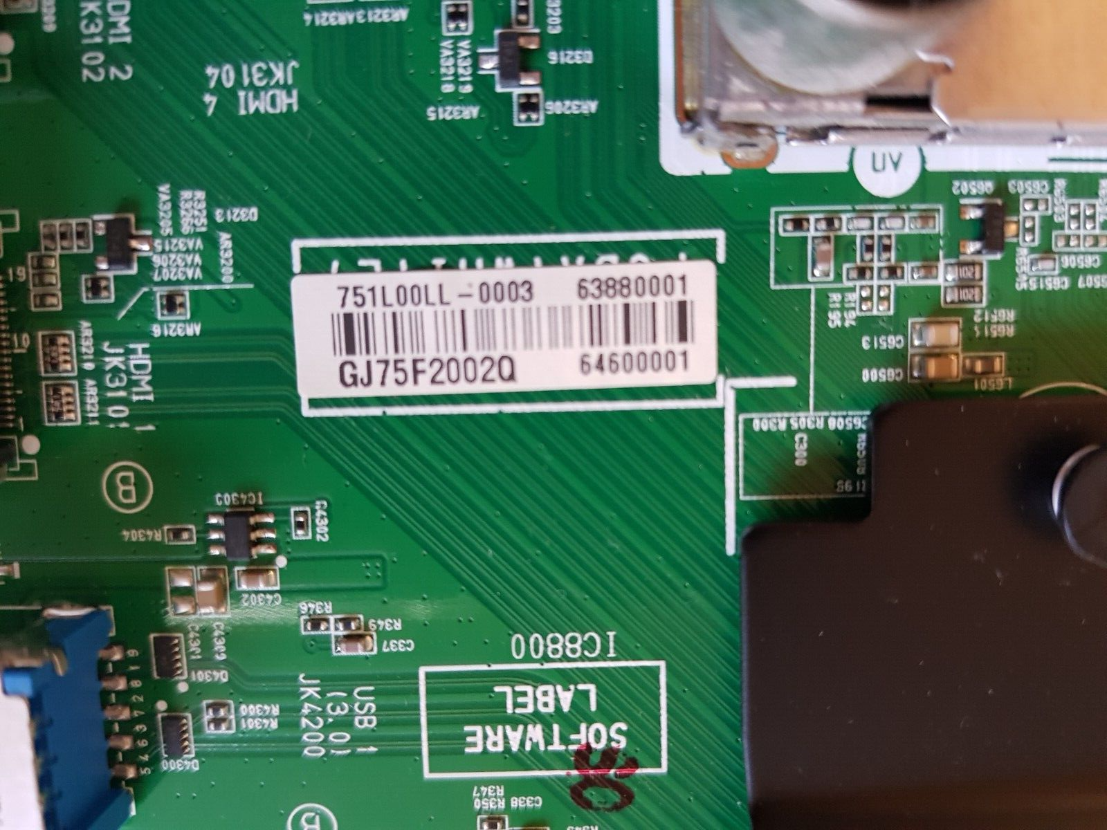 GENUINE LG OLED 65E7 MAIN BOARD 63880001 EAX67125703(1.1)