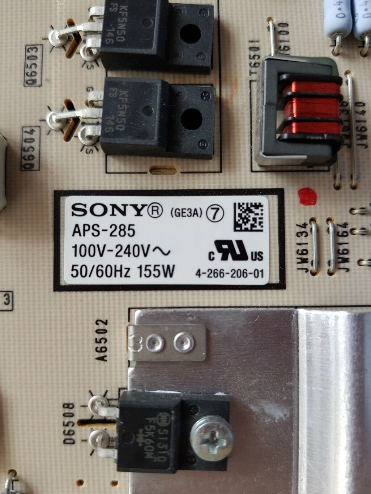 GENUINE SONY KDL40EX520 POWER SUPPLY BOARD GE3 APS-285 1-883-804-22 