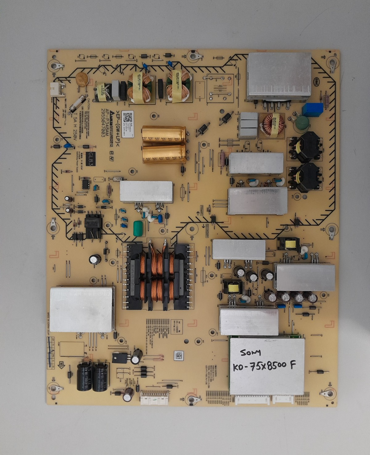 GENUINE SONY KD 75X8500F POWER SUPPLY BOARD AP-P348AM 147473211 2955047003 GL83