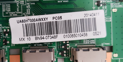 GENUINE SAMSUNG UA60H7000 AWXXY (VER HH01) MAIN BOARD BN94-07348F BN97-08116H