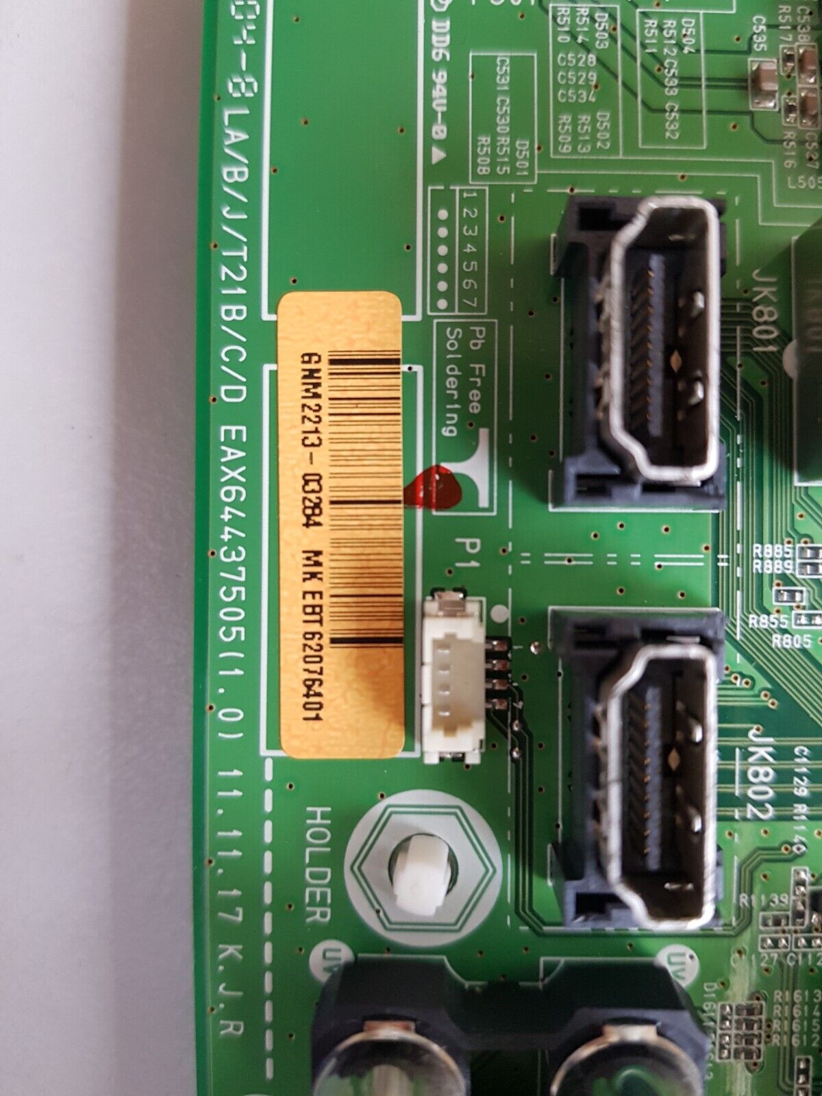 GENUINE LG 32LS4600-TA MAIN BOARD EAX64437505 (1.0) EBT62076401 61785801