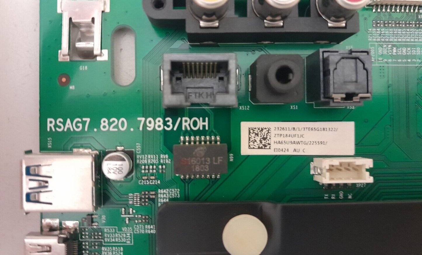 GENUINE HISENSE 65P9 MAIN BOARD RSAG7.820.7983 HA65U9AWTG 225591 232611