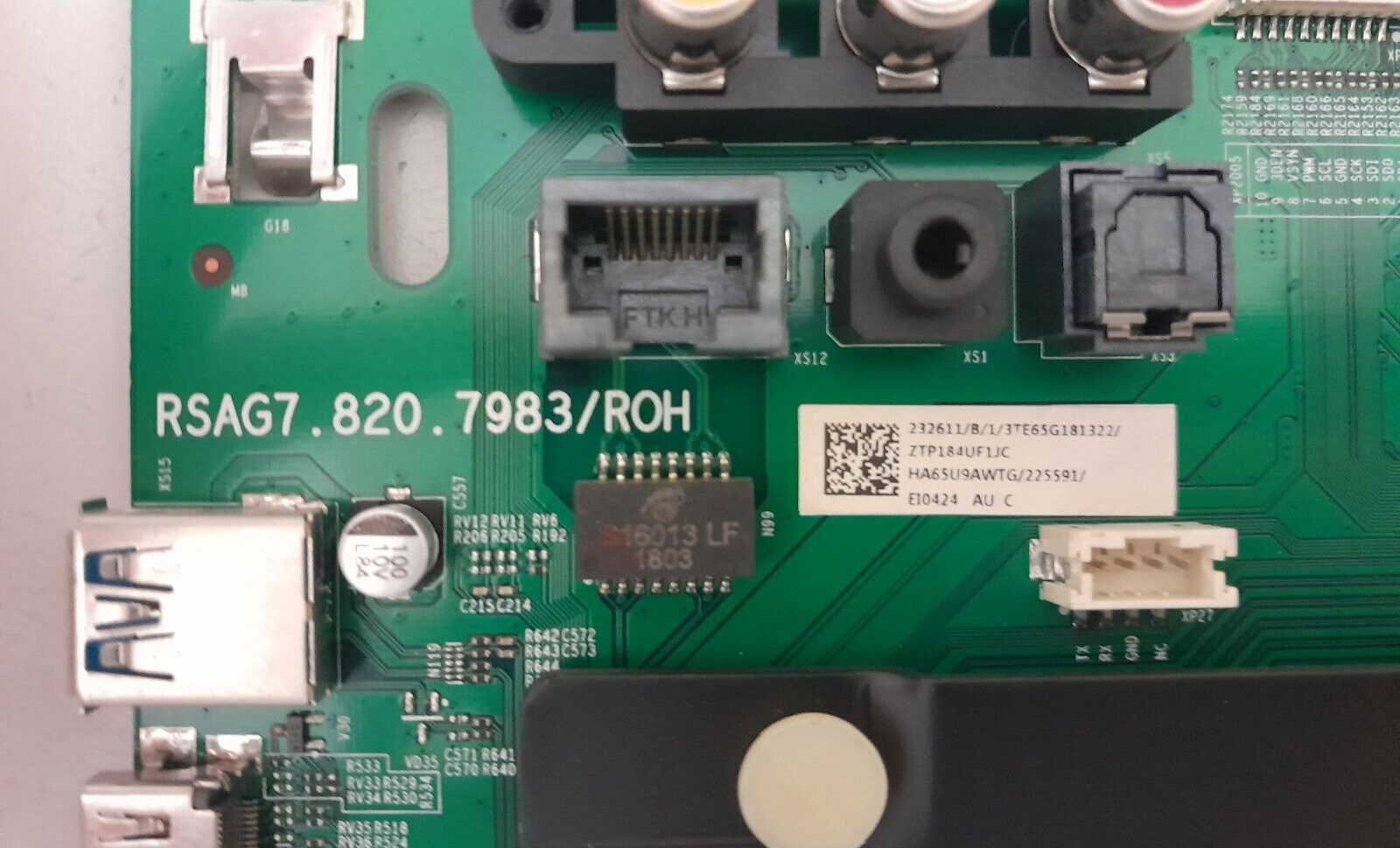 GENUINE HISENSE 65P9 MAIN BOARD RSAG7.820.7983 HA65U9AWTG 225591 232611