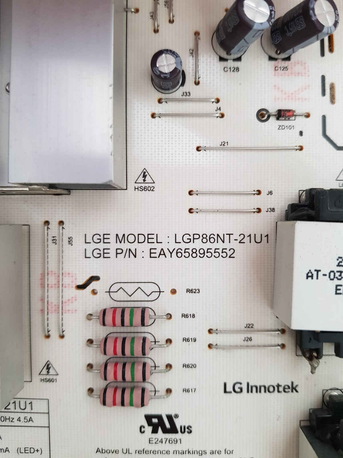 GENUINE LG 86NANO75TPA POWER SUPPLY BOARD EAY65895552 LGP86NT-21U