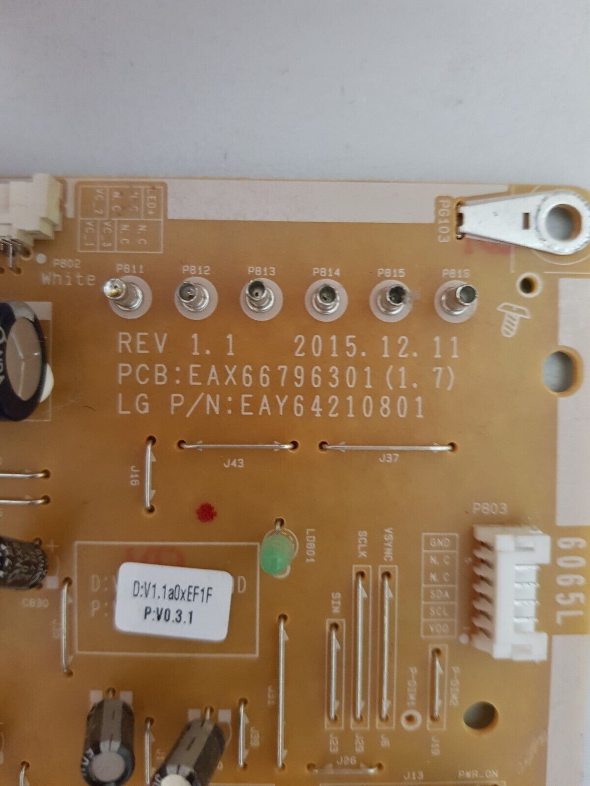 GENUINE LG 60UH652T 65UH652T POWER SUPPLY BOARD EAY64210801 EAX66796301 1.7