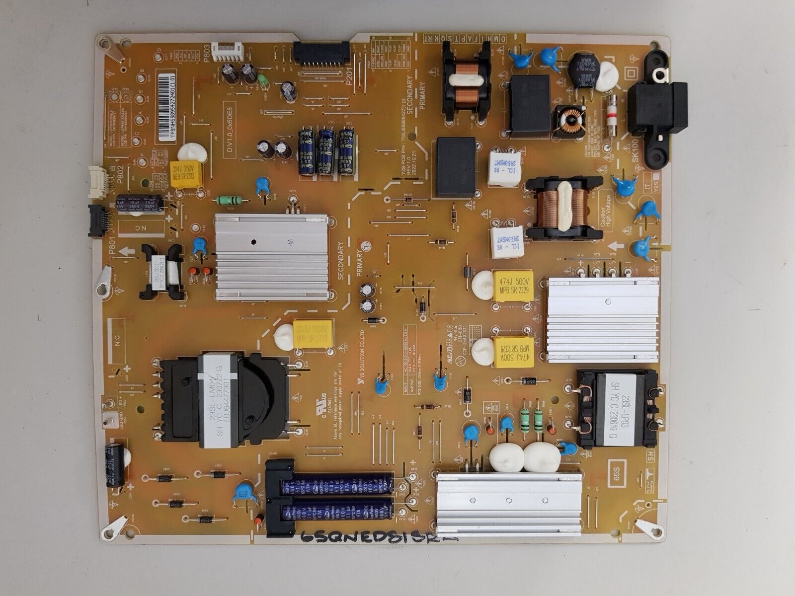 GENUINE LG 65QNED81SRA .AAUFLJD POWER SUPPLY BOARD EAY65895427 LGP65S-23UL6