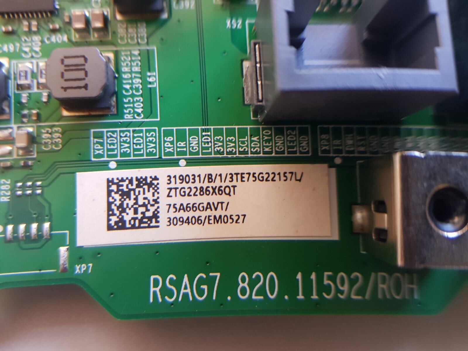 GENUINE HISENSE 75A7HAU MAIN BOARD RSAG7.820.11592/ROH 75A66GAVT