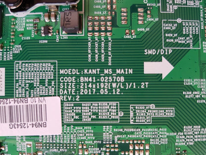 GENUINE SAMSUNG UA75MU7000 (VER FA01) MAIN BOARD BN94-12543G BN94-11976G