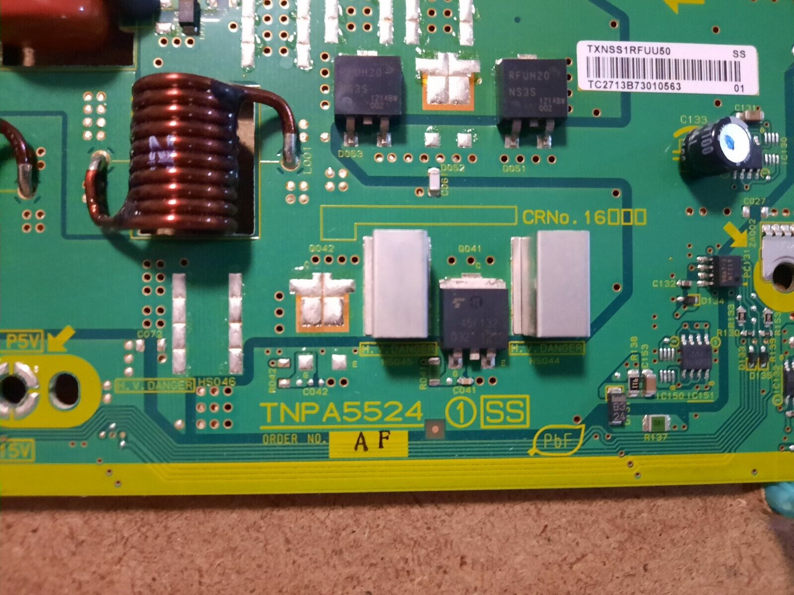 GENUINE PANASONIC THP50ST50A SS Board - TXNSS1RFUU50 TNPA5524 (1)(SS)