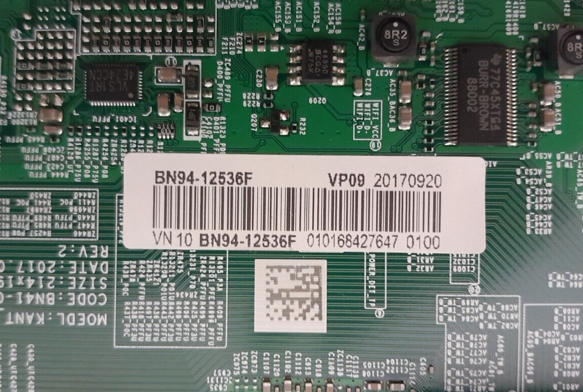 GENUINE SAMSUNG UA65MU9000 WXXY (VER AA01) MAIN BOARD BN94-12536F BN41-02570B