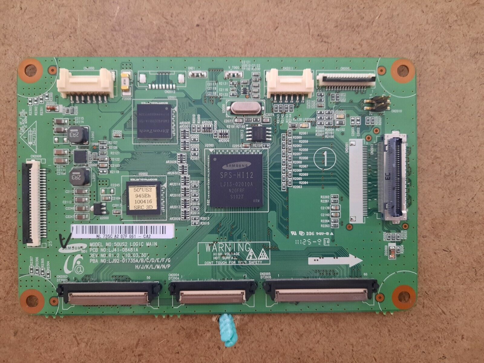 GENUINE SAMSUNG PS50C7000 Logic Main Board - BN96-12964A LJ41-08481A LJ92-01735C