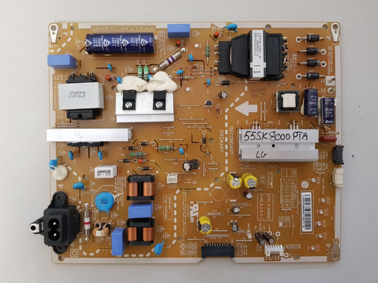 GENUINE LG 55SK8000 POWER SUPPLY BOARD EAX67645501 1.8 LGP4955-18UL6 EAY64808601