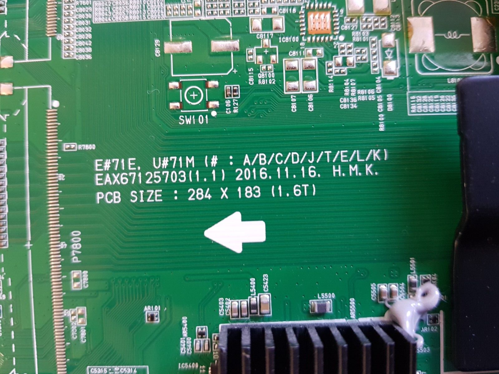 GENUINE LG OLED 65E7 MAIN BOARD 63880001 EAX67125703(1.1)