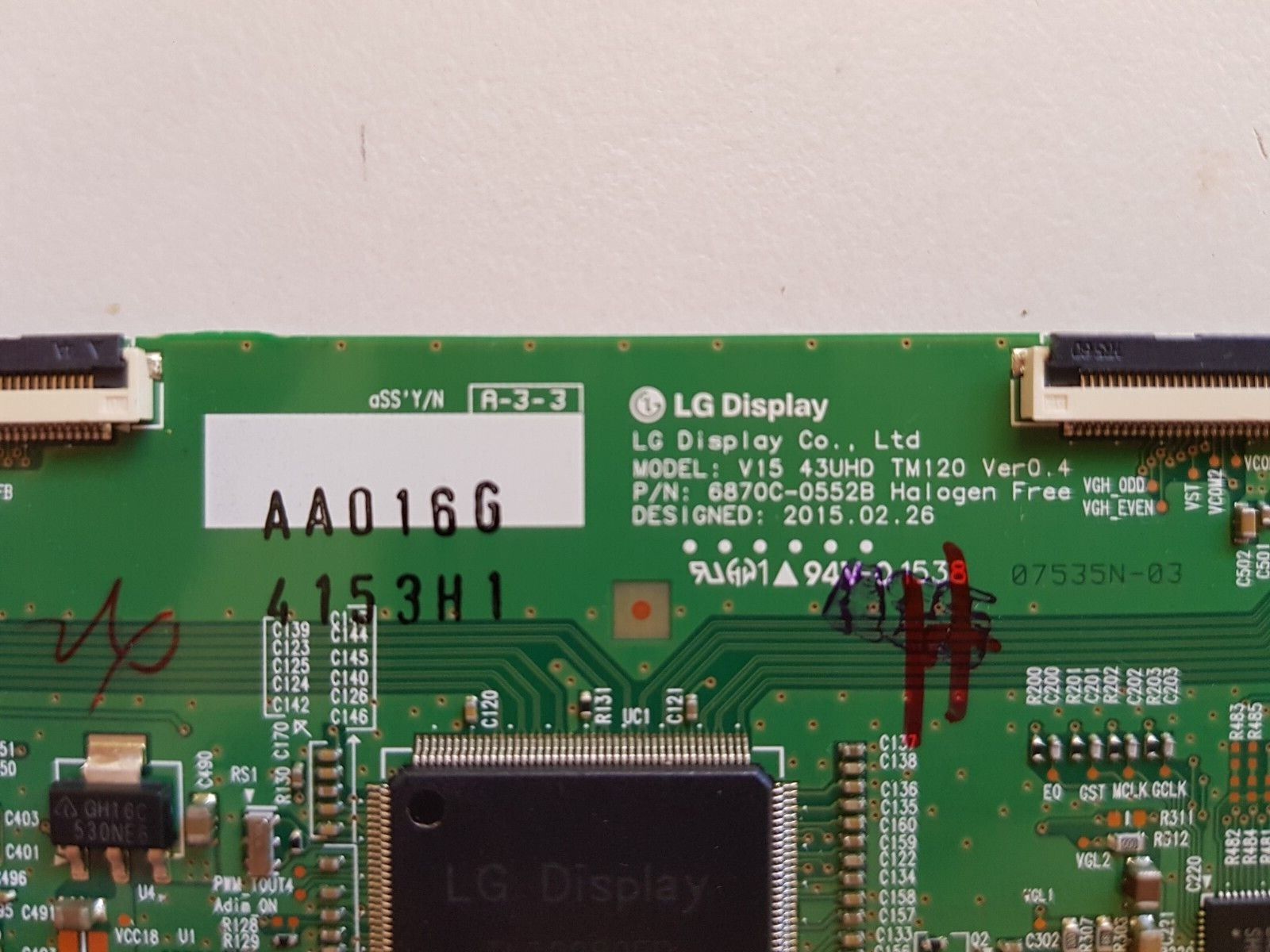 GENUINE LG 43UF680T-TA T-CON BOARD 6870C-0552B 6871L-4153H