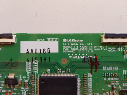 GENUINE LG 43UF680T-TA T-CON BOARD 6870C-0552B 6871L-4153H