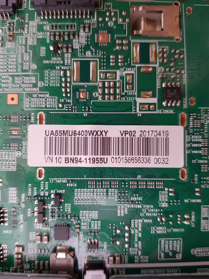 GENUINE SAMSUNG UA55MU6400 WXXY (VER FA02) MAIN BOARD BN94-11955U