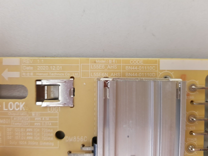 GENUINE SAMSUNG UA50AU8000 POWER SUPPLY BOARD BN44-01110C L55E6_AHS