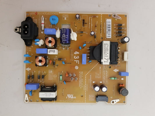 GENUINE LG 43LJ550T POWER SUPPLY BOARD LGP43DJ-17F1 EAX67264001 1.5 EAY64530001