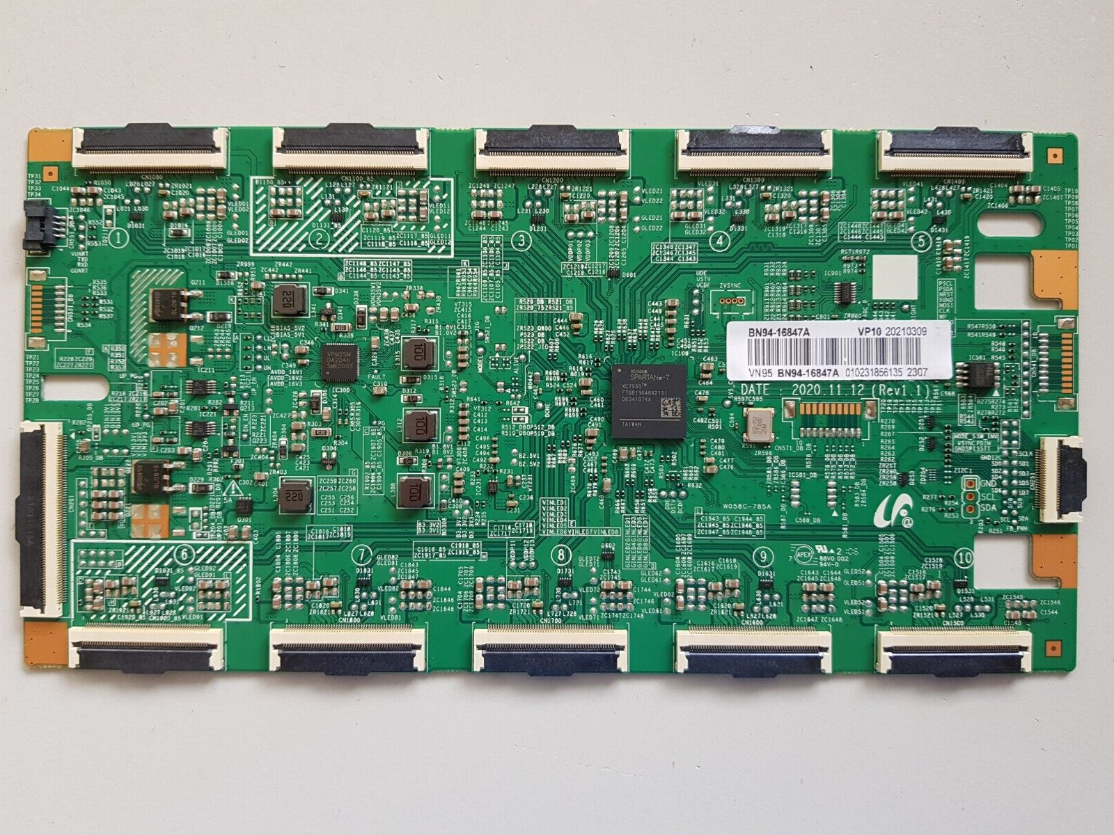 GENUINE SAMSUNG QA75QN800AW (VER CA01) T-CON BOARD BN94-16847A
