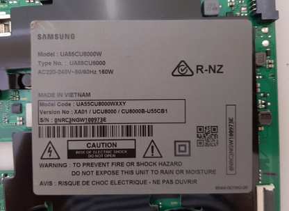 GENUINE SAMSUNG UA55CU8000 (VER XA01) MAIN BOARD BN94-18058R